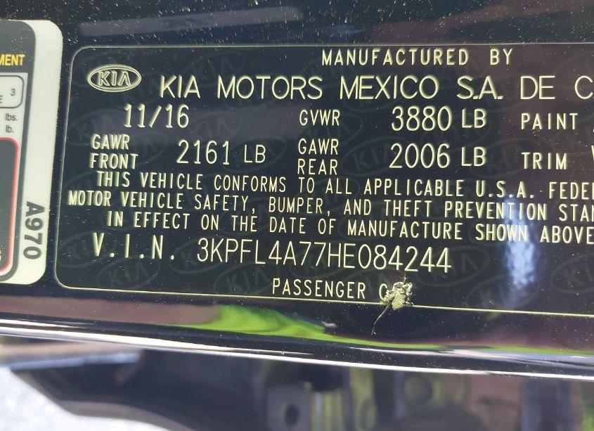 Photo 9 of 2017 Kia Forte S (VIN 3KPFL4A77HE084244)