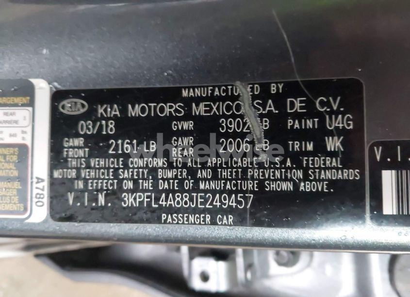 Photo 9 of 2018 Kia Forte EX (VIN 3KPFL4A88JE249457)