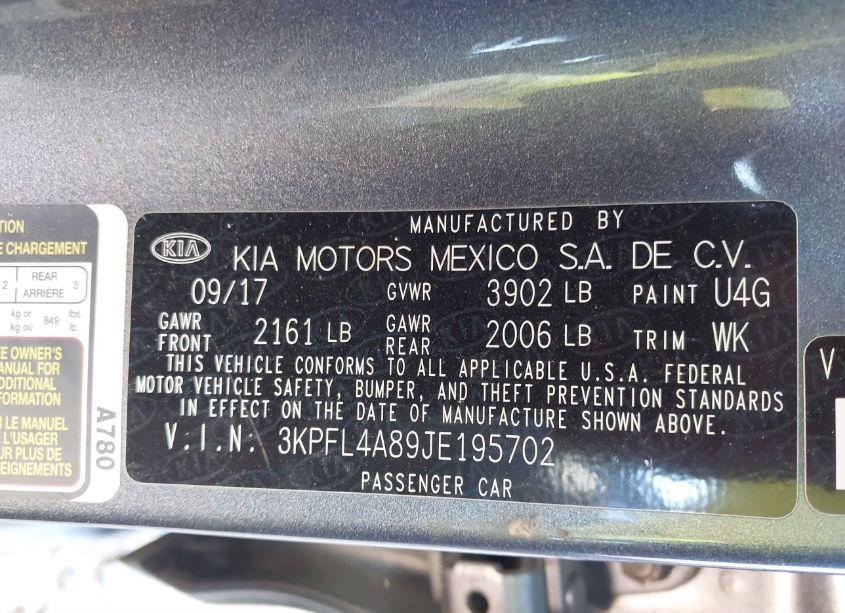 Photo 9 of 2018 Kia Forte EX (VIN 3KPFL4A89JE195702)