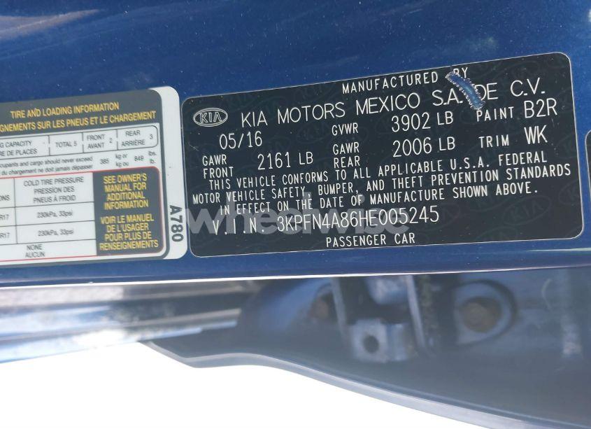 Photo 9 of 2017 Kia Forte EX (VIN 3KPFN4A86HE005245)