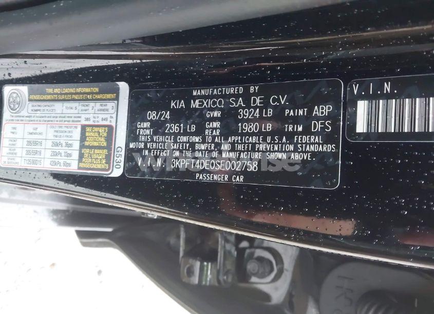 Photo 9 of 2025 Kia K4 LX (VIN 3KPFT4DE0SE002758)