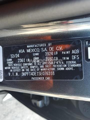 Photo 8 of 2025 KIA K4 LX (VIN 3KPFT4DE1SE076318)