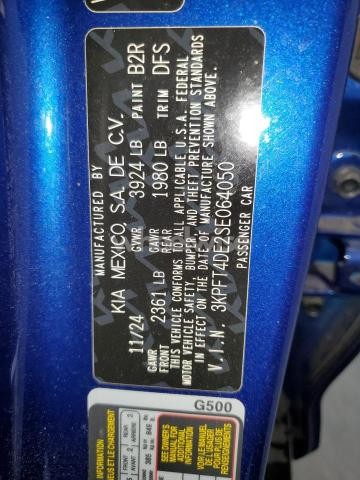 2025 KIA K4 LX (VIN 3KPFT4DE2SE064050) main photo