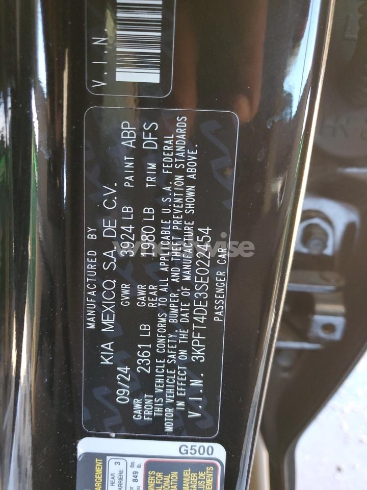 Photo 12 of 2025 KIA K4 LX (VIN 3KPFT4DE3SE022454)