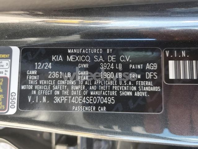 Photo 9 of 2025 KIA K4 LX (VIN 3KPFT4DE4SE070495)