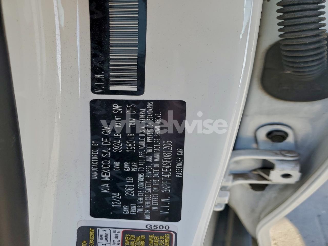 Photo 13 of 2025 KIA K4 LX (VIN 3KPFT4DE4SE081206)