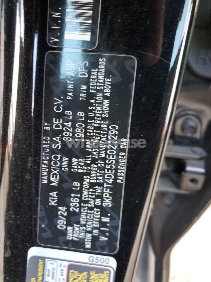 Photo 12 of 2025 KIA K4 LX (VIN 3KPFT4DE5SE021290)