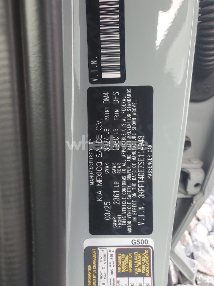 Photo 13 of 2025 KIA K4 LX (VIN 3KPFT4DE7SE114943)