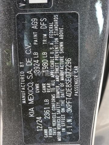 Photo 2 of 2025 KIA K4 LX (VIN 3KPFT4DE8SE072296)