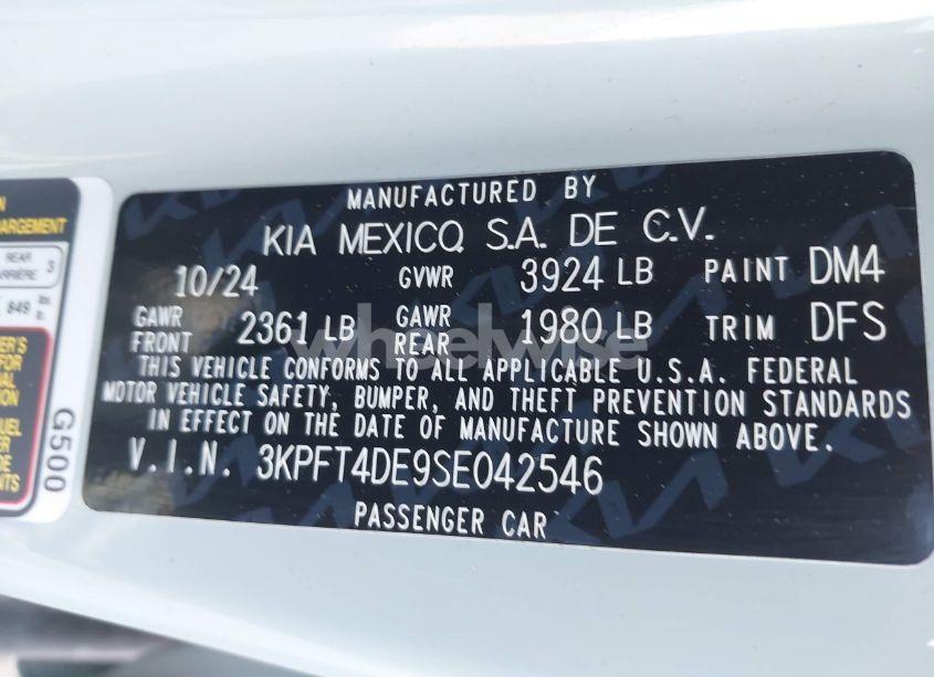 Photo 9 of 2025 Kia K4 LXS (VIN 3KPFT4DE9SE042546)