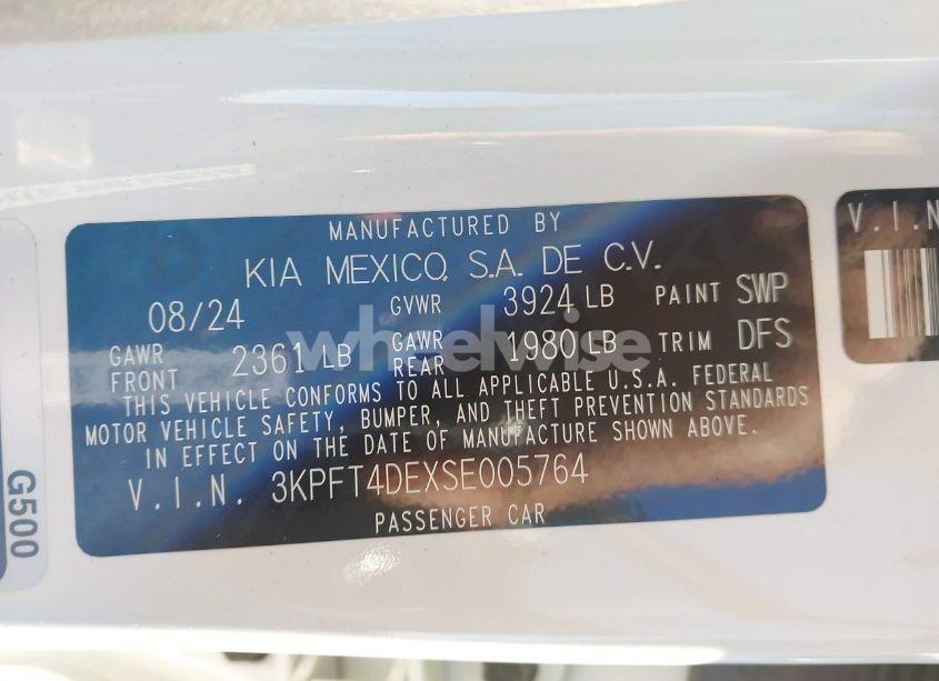 Photo 9 of 2025 Kia K4 LXS (VIN 3KPFT4DEXSE005764)