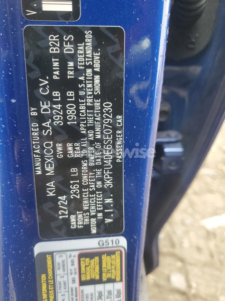 Photo 12 of 2025 KIA K4 EX (VIN 3KPFU4DE6SE079230)