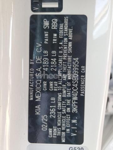 Photo 11 of 2025 KIA K4 GT-LINE TURBO (VIN 3KPFW4DC4SE099954)