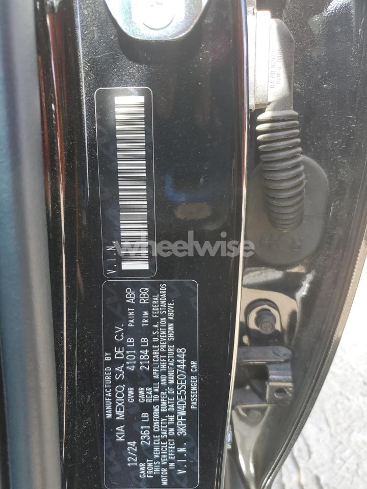 Photo 13 of 2025 KIA K4 GT LINE (VIN 3KPFW4DE5SE074448)