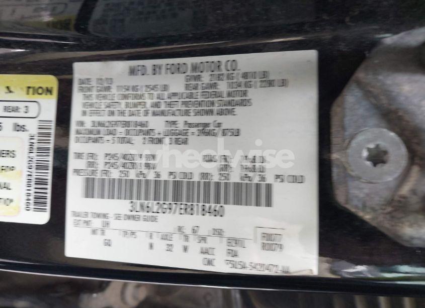 Photo 9 of 2014 Lincoln Mkz (VIN 3LN6L2G97ER818460)