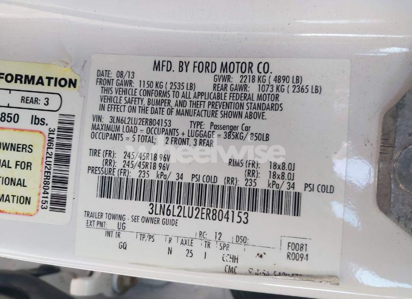 Photo 9 of 2014 Lincoln Mkz HYBRID (VIN 3LN6L2LU2ER804153)