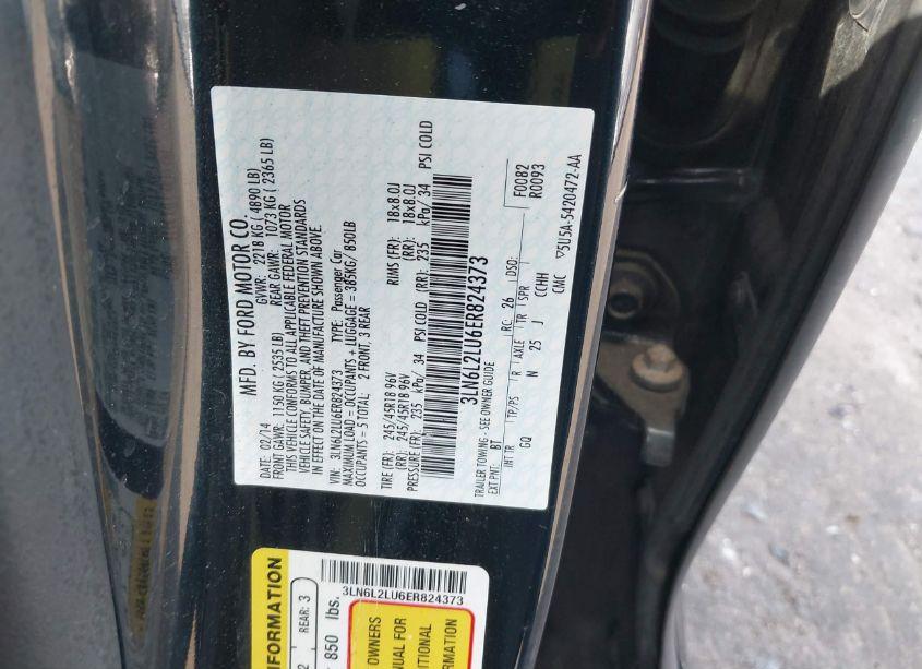 Photo 9 of 2014 Lincoln Mkz HYBRID (VIN 3LN6L2LU6ER824373)