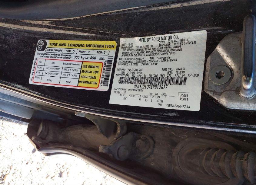 Photo 9 of 2014 Lincoln Mkz HYBRID (VIN 3LN6L2LUXER812677)