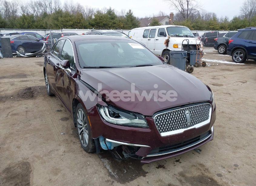 2017 Lincoln Mkz SELECT (VIN 3LN6L5CC3HR620854) main photo