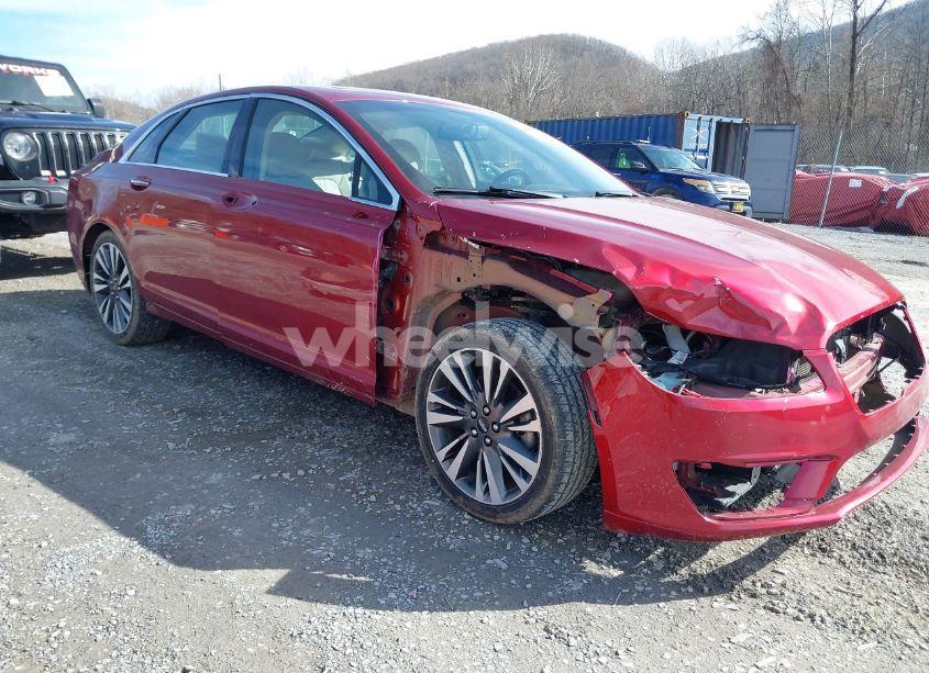 2017 Lincoln Mkz SELECT (VIN 3LN6L5D96HR602741) main photo