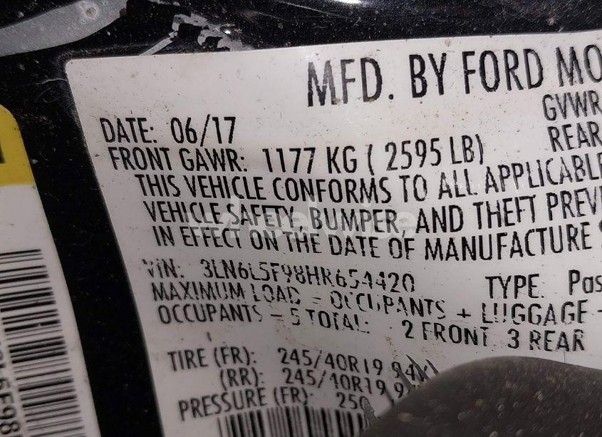 Photo 9 of 2017 Lincoln Mkz RESERVE (VIN 3LN6L5F98HR654420)