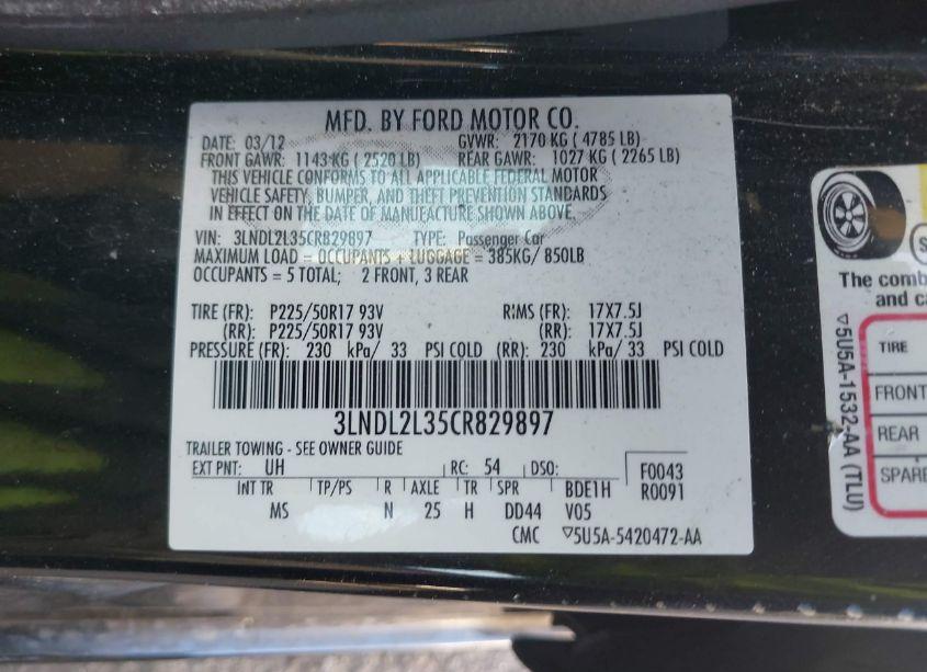 Photo 9 of 2012 Lincoln Mkz HYBRID (VIN 3LNDL2L35CR829897)
