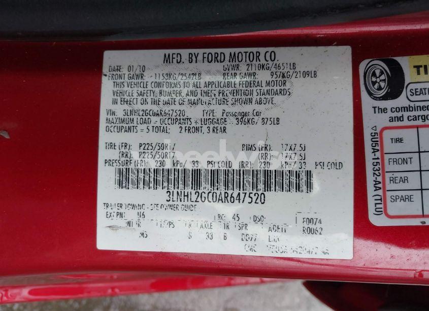 Photo 9 of 2010 Lincoln Mkz N/A (VIN 3LNHL2GC0AR647520)