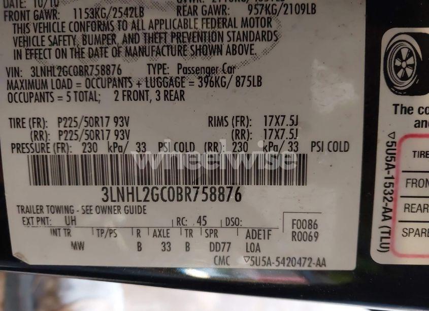 Photo 9 of 2011 Lincoln Mkz N/A (VIN 3LNHL2GC0BR758876)