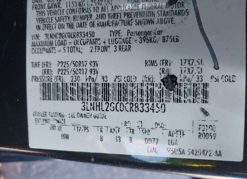 Photo 9 of 2012 Lincoln Mkz (VIN 3LNHL2GC0CR833450)