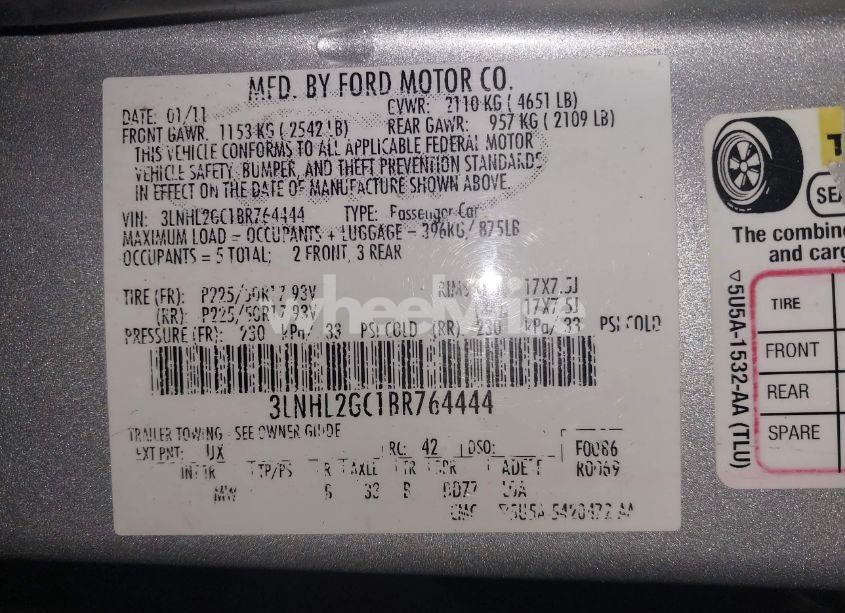 Photo 9 of 2011 Lincoln Mkz N/A (VIN 3LNHL2GC1BR764444)