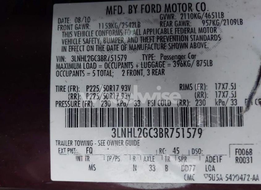 Photo 9 of 2011 Lincoln Mkz N/A (VIN 3LNHL2GC3BR751579)