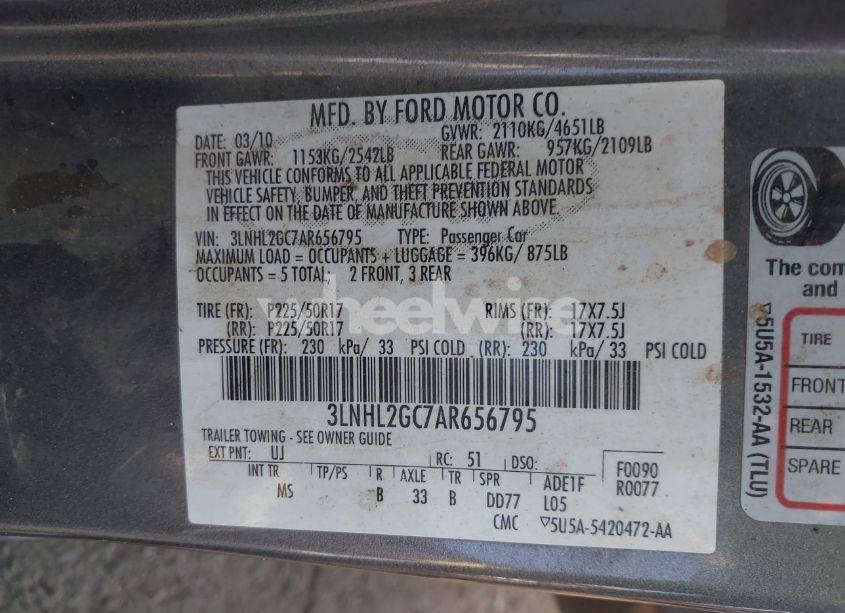 Photo 9 of 2010 Lincoln Mkz N/A (VIN 3LNHL2GC7AR656795)