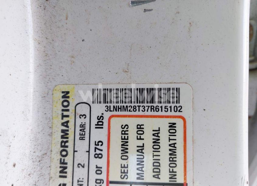 Photo 9 of 2007 Lincoln Mkz (VIN 3LNHM28T37R615102)