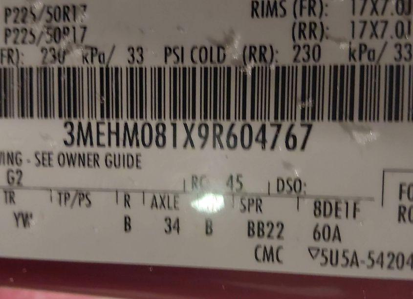 Photo 9 of 2009 Mercury Milan V6 PREMIER (VIN 3MEHM081X9R604767)