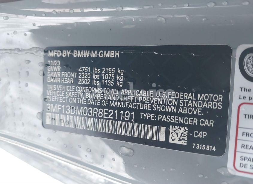 Photo 9 of 2024 Bmw M2 (VIN 3MF13DM03R8E21191)