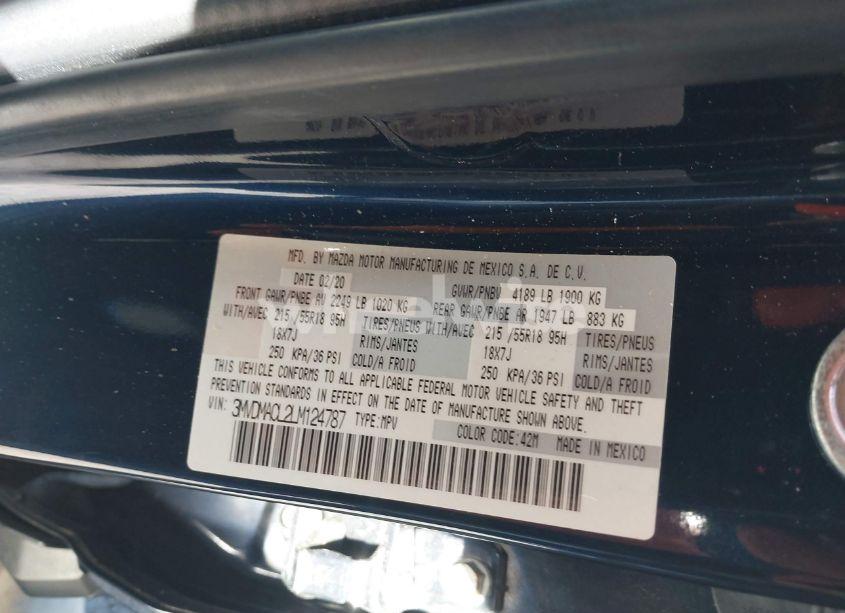 Photo 9 of 2020 Mazda Cx-30 SELECT PACKAGE (VIN 3MVDMACL2LM124787)