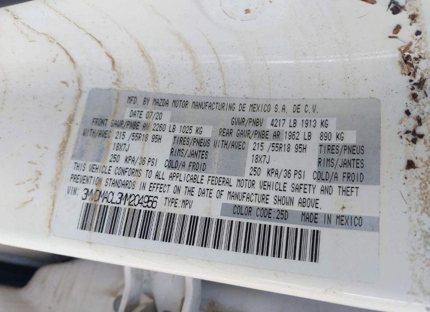 Photo 9 of 2021 Mazda Cx-30 PREFERRED (VIN 3MVDMACL3MM204956)