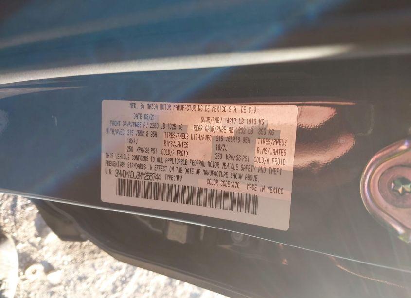 Photo 9 of 2021 Mazda Cx-30 PREMIUM (VIN 3MVDMADL8MM256744)