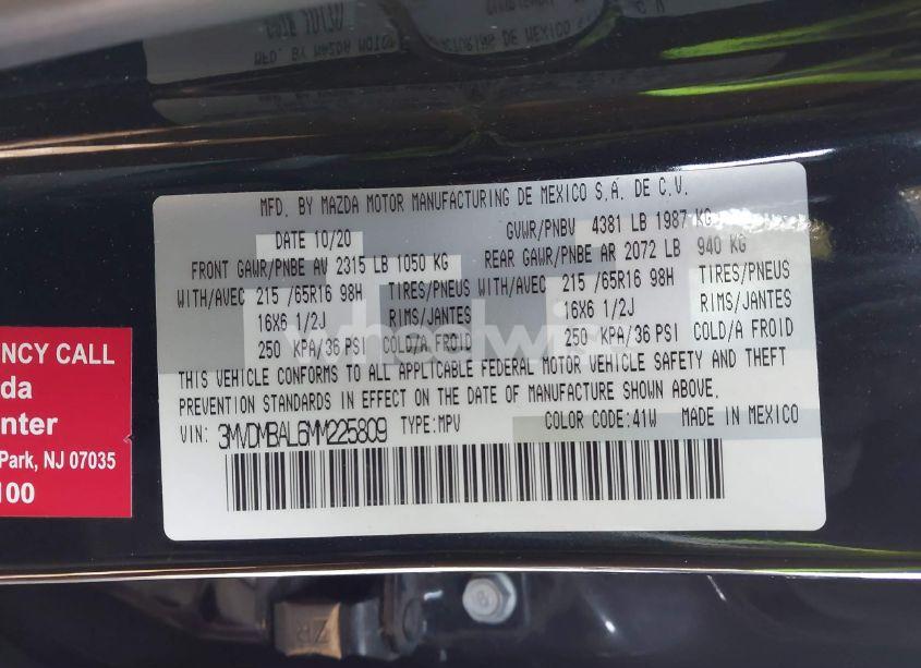Photo 9 of 2021 Mazda Cx-30 2.5 S (VIN 3MVDMBAL6MM225809)