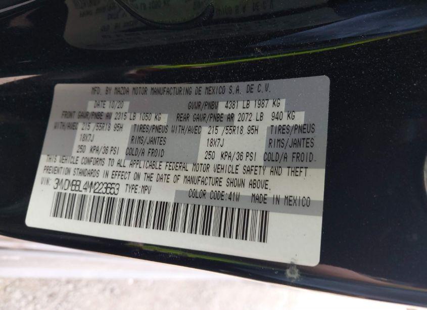 Photo 9 of 2021 Mazda Cx-30 SELECT (VIN 3MVDMBBL4MM223653)