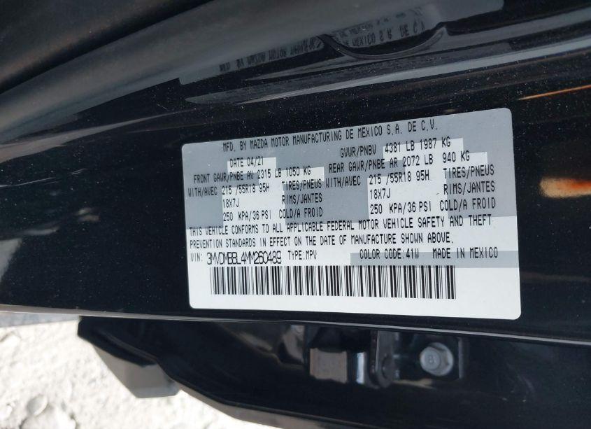 Photo 9 of 2021 Mazda Cx-30 SELECT (VIN 3MVDMBBL4MM260489)