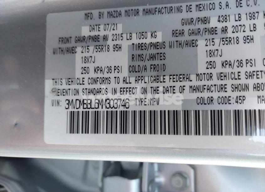 Photo 9 of 2021 Mazda Cx-30 SELECT (VIN 3MVDMBBL6MM303746)