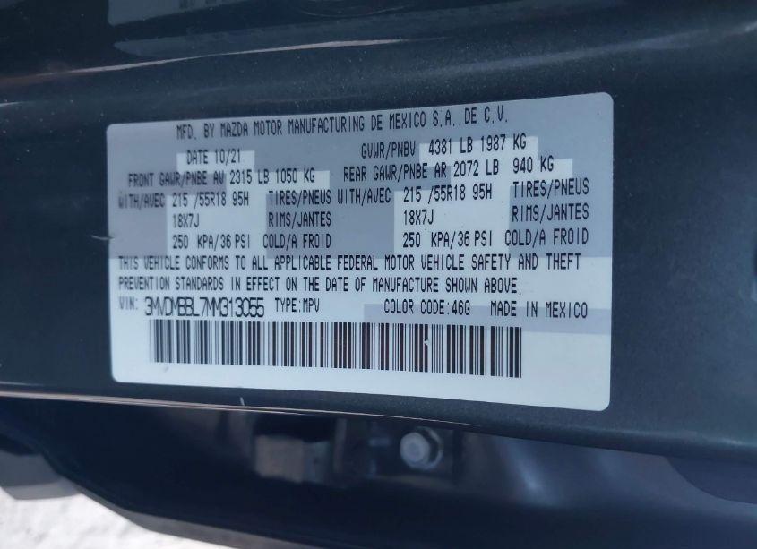 Photo 9 of 2021 Mazda Cx-30 SELECT (VIN 3MVDMBBL7MM313055)