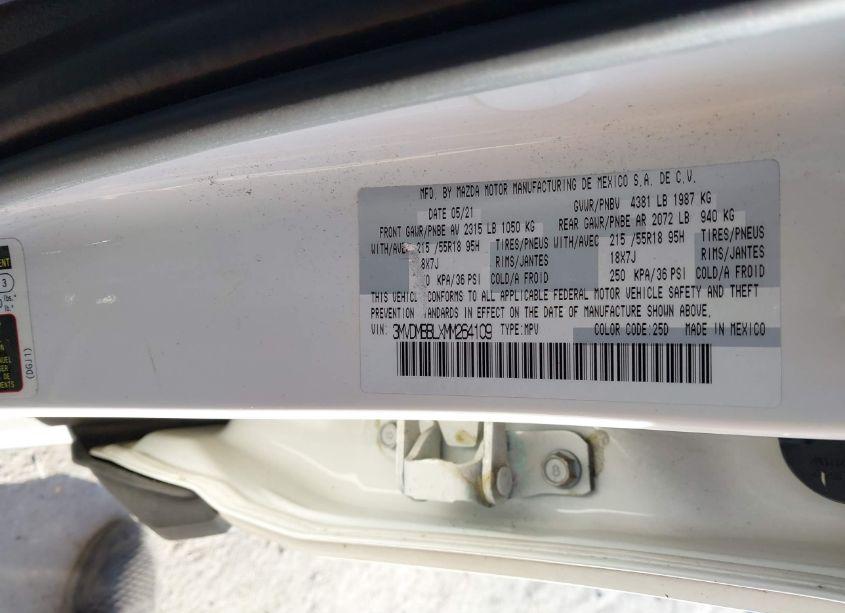 Photo 9 of 2021 Mazda Cx-30 SELECT (VIN 3MVDMBBLXMM264109)