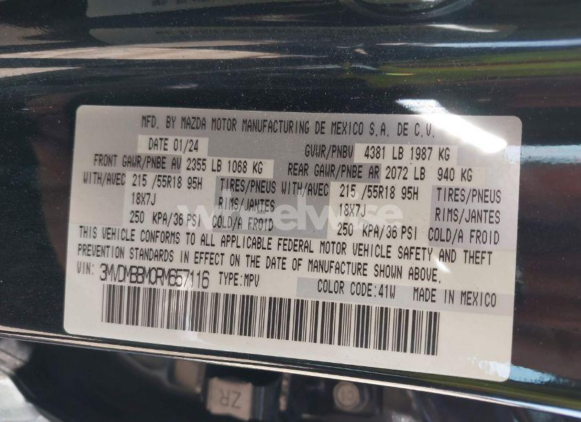 Photo 9 of 2024 Mazda Cx-30 2.5 S SELECT SPORT (VIN 3MVDMBBM0RM657116)