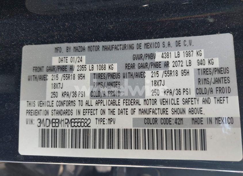 Photo 9 of 2024 Mazda Cx-30 2.5 S SELECT SPORT (VIN 3MVDMBBM1RM655682)