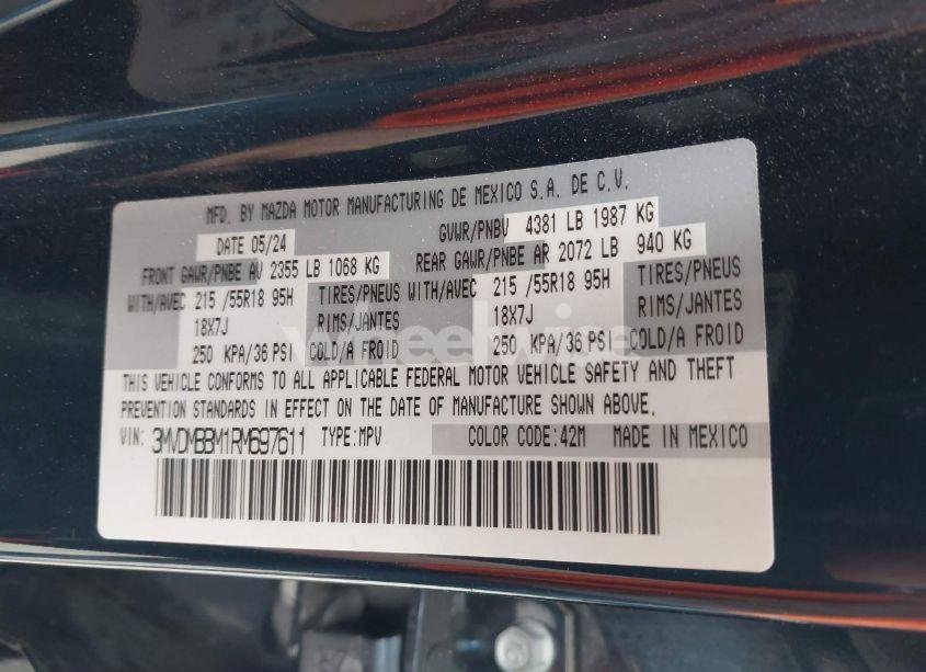 Photo 9 of 2024 Mazda Cx-30 2.5 S SELECT SPORT (VIN 3MVDMBBM1RM697611)