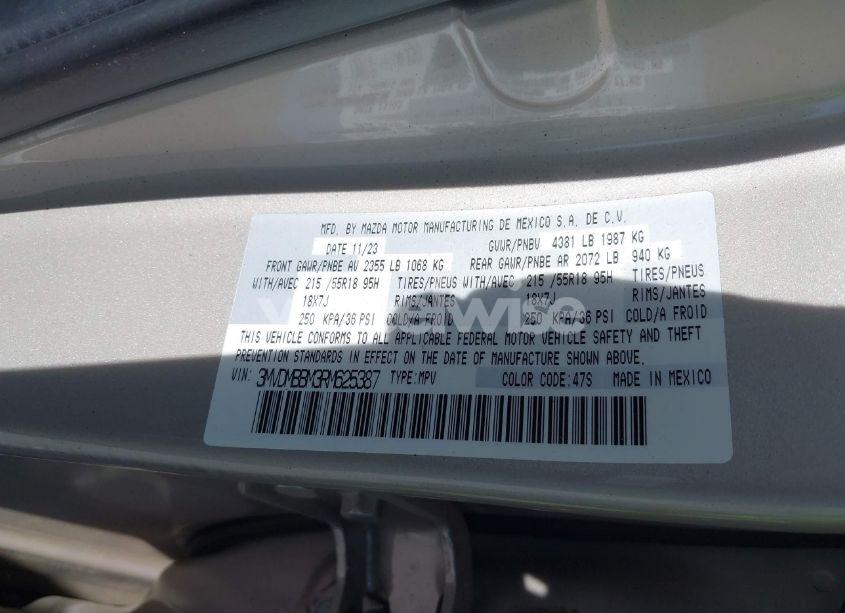 Photo 9 of 2024 Mazda Cx-30 2.5 S SELECT SPORT (VIN 3MVDMBBM3RM625387)