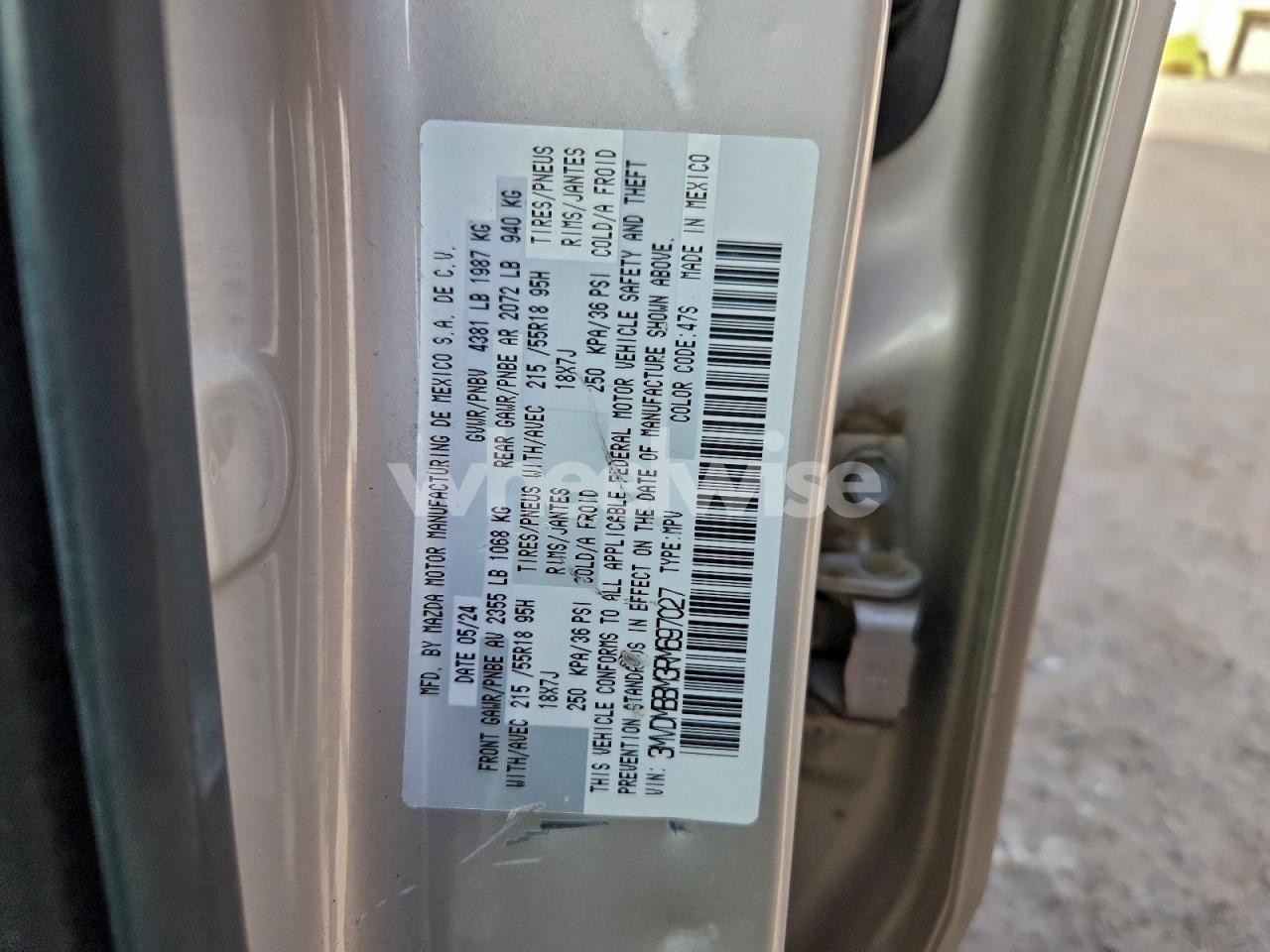 Photo 13 of 2024 MAZDA CX-30 SELECT (VIN 3MVDMBBM3RM697027)