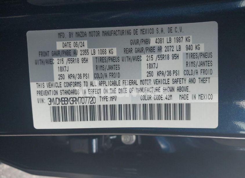 Photo 9 of 2024 Mazda Cx-30 2.5 S SELECT SPORT (VIN 3MVDMBBM3RM707720)